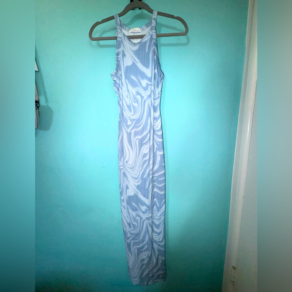 Maxi Dress in Blue Tiedie : Size S